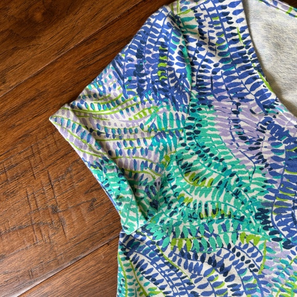 Lilly Pulitzer Tammy T-Shirt Dress Size XS Small Blue Current Fantasea - Picture 11 of 13